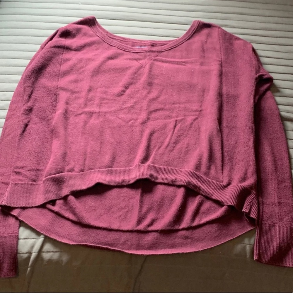 American Eagle Burgundy Off The Shoulder